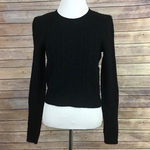 Aqua Cashmere Black Sweater